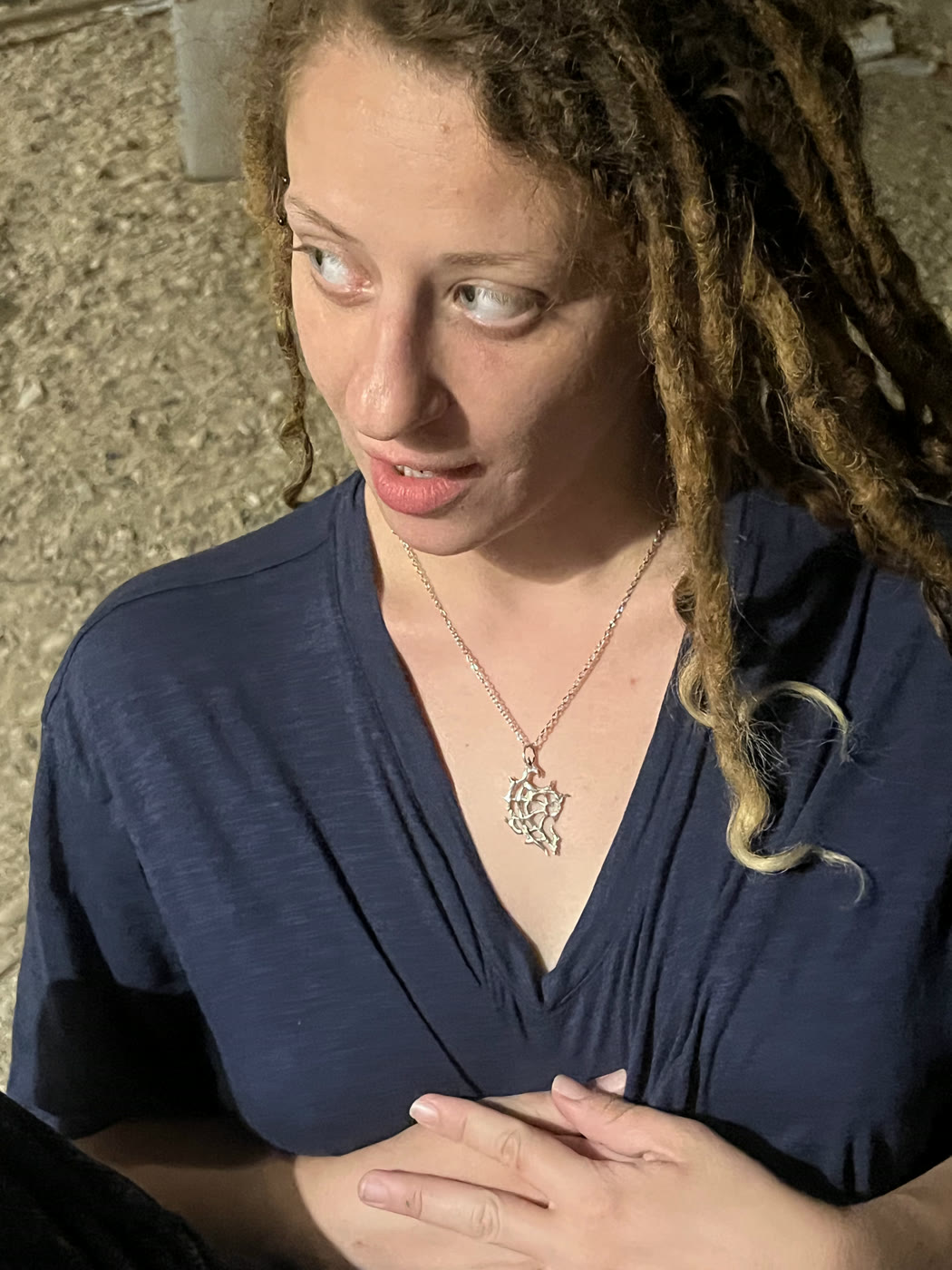 Commissioned pendant, worn